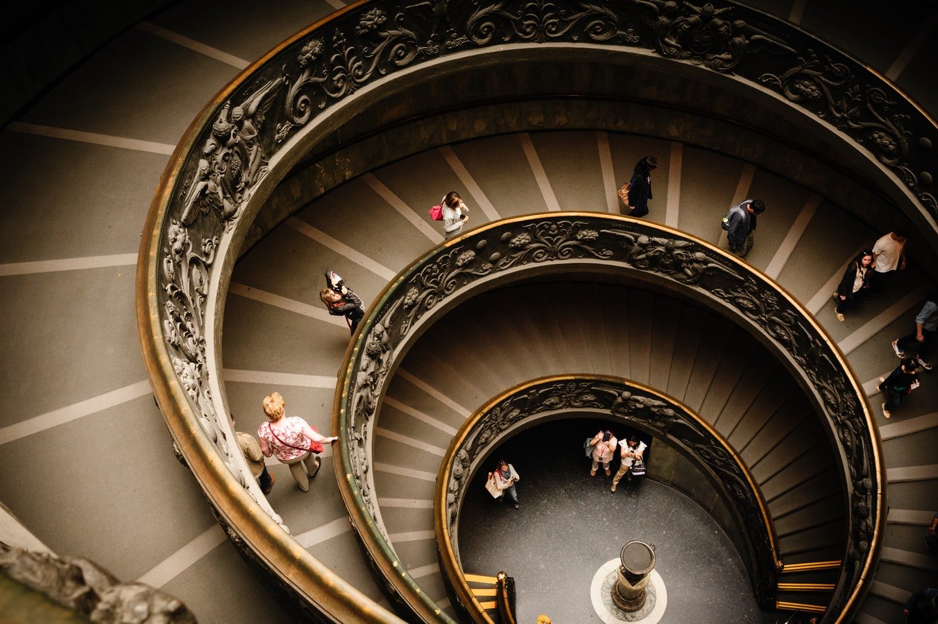 Smartphonefotografie, Symmetrie im Foto einer Treppe